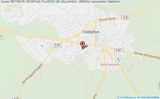 plan association Retraite Sportive Plateau De Valdahon  (rspdv) Valdahon