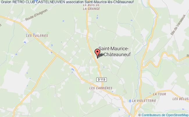 plan association Retro Club Castelneuvien Saint-Maurice-lès-Châteauneuf