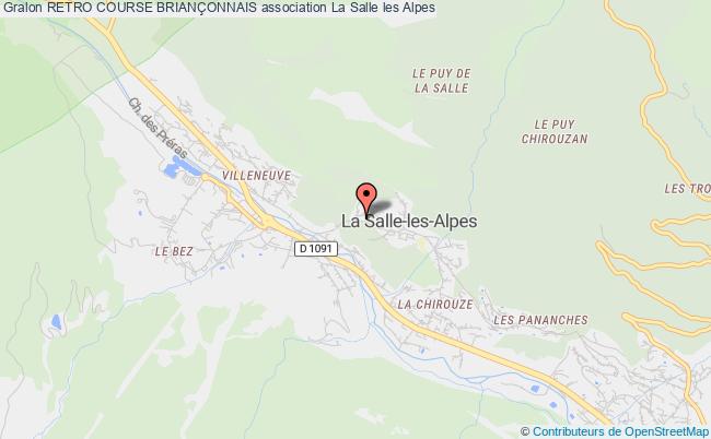plan association Retro Course BrianÇonnais La Salle les Alpes
