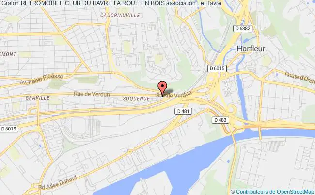 plan association Retromobile Club Du Havre La Roue En Bois Le Havre