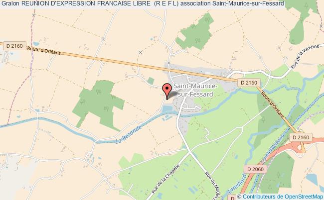 plan association Reunion D'expression Francaise Libre  (r E F L) Saint-Maurice-sur-Fessard