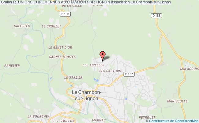 REUNIONS CHRETIENNES AU CHAMBON SUR LIGNON