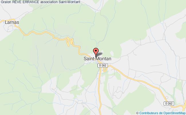 plan association RÊve Errance Saint-Montan