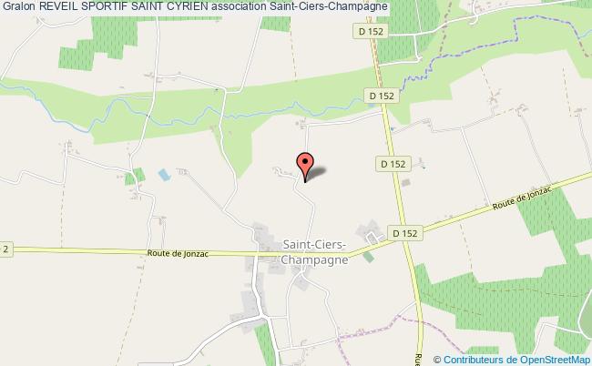 plan association Reveil Sportif Saint Cyrien Saint-Ciers-Champagne