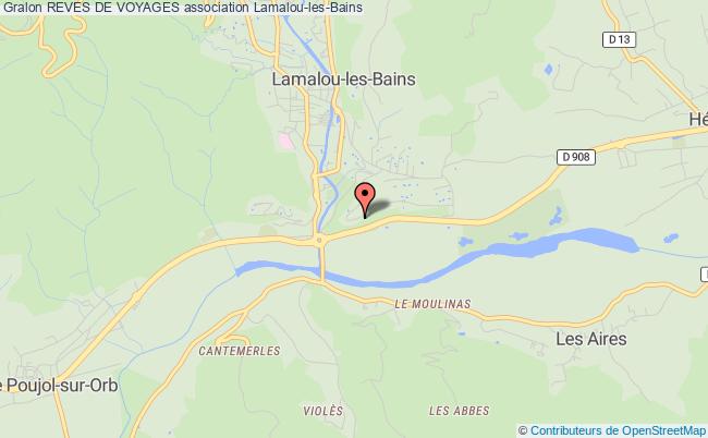 plan association Reves De Voyages Lamalou-les-Bains