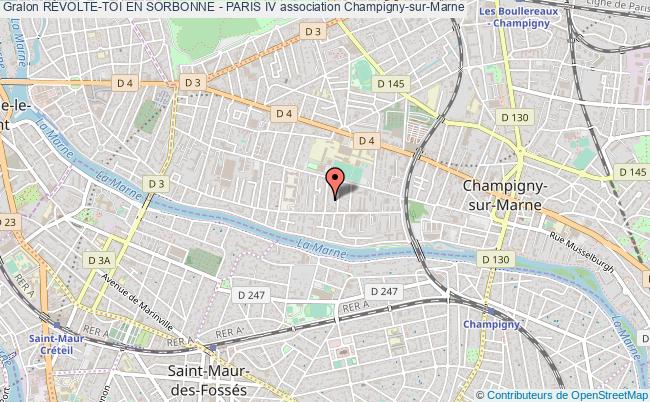 plan association RÉvolte-toi En Sorbonne - Paris Iv Champigny-sur-Marne
