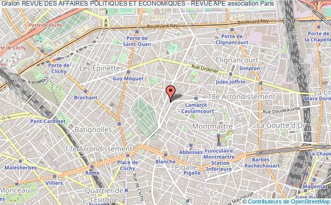 plan association Revue Des Affaires Politiques Et Economiques - Revue Ape Paris