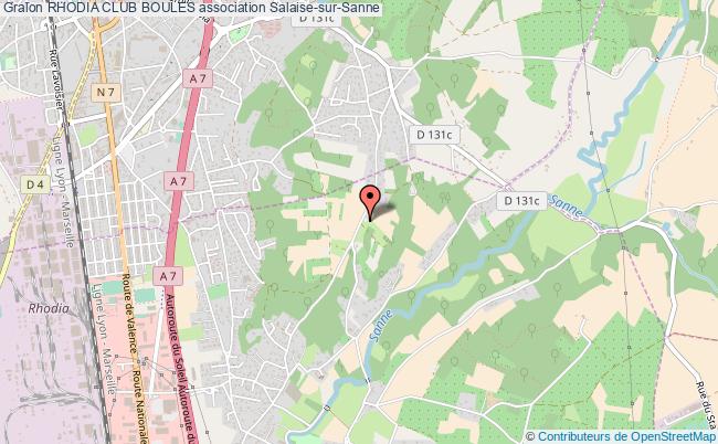 plan association Rhodia Club Boules Salaise-sur-Sanne