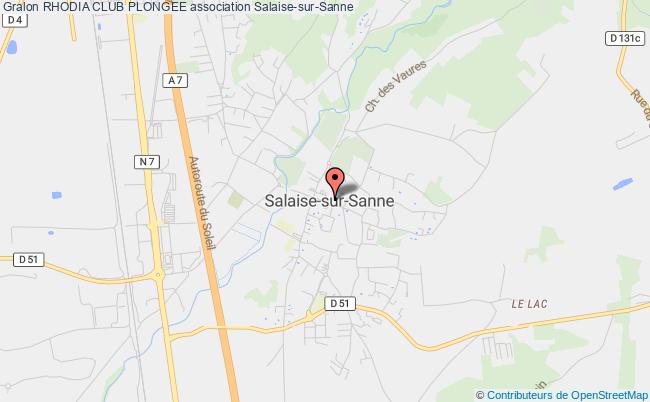 plan association Rhodia Club Plongee Salaise-sur-Sanne