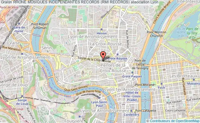 plan association Rhone Musiques Independantes Records (rmi Records) Lyon