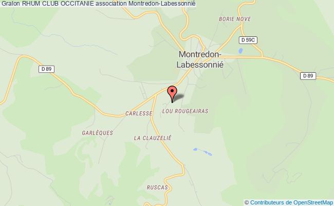 plan association Rhum Club Occitanie Montredon-Labessonnié