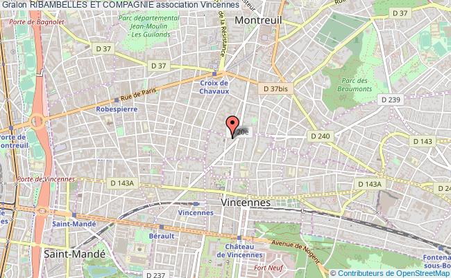 plan association Ribambelles Et Compagnie Vincennes