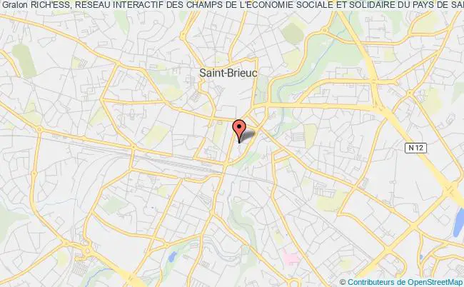 plan association Rich'ess, Reseau Interactif Des Champs De L'economie Sociale Et Solidaire Du Pays De Saint-brieuc Saint-Brieuc