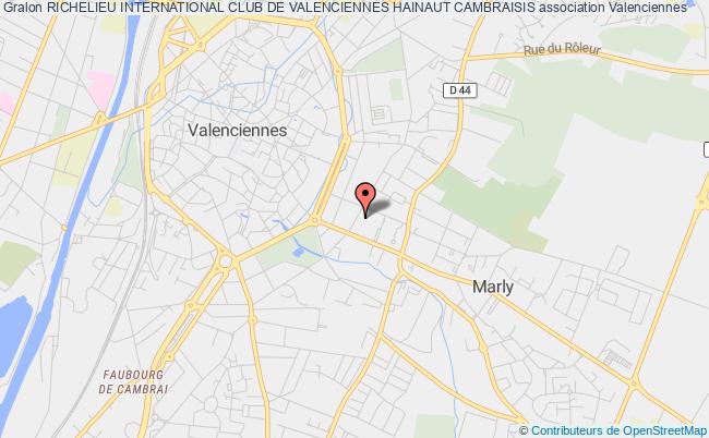 plan association Richelieu International Club De Valenciennes Hainaut Cambraisis Valenciennes