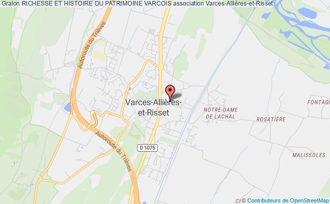 plan association Richesse Et Histoire Du Patrimoine Varcois Varces-Allières-et-Risset