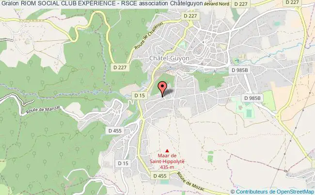 plan association Riom Social Club ExpÉrience - Rsce Châtel-Guyon