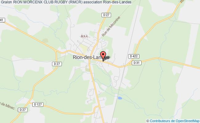 plan association Rion Morcenx Club Rugby (rmcr) Rion-des-Landes