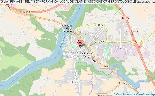 plan association Riv' Age - Relais D'information Local De Vilaine : Association Gerontologique La    Roche-Bernard