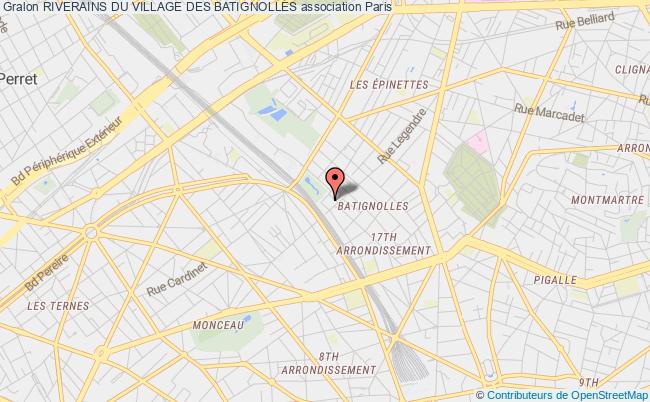 plan association Riverains Du Village Des Batignolles Paris