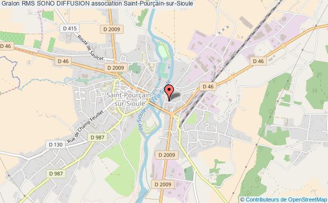 plan association Rms Sono Diffusion Saint-Pourçain-sur-Sioule