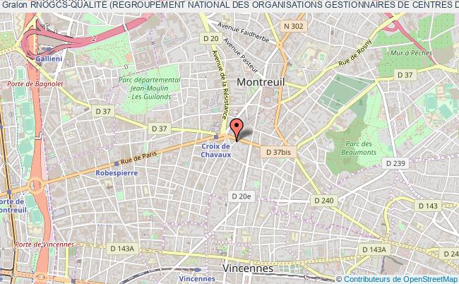 plan association Rnogcs-qualitÉ (regroupement National Des Organisations Gestionnaires De Centres De SantÉ) Montreuil