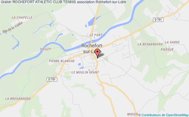 plan association Rochefort Athletic Club Tennis Rochefort-sur-Loire