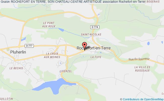 plan association Rochefort En Terre, Son Chateau Centre Artistique Rochefort-en-Terre