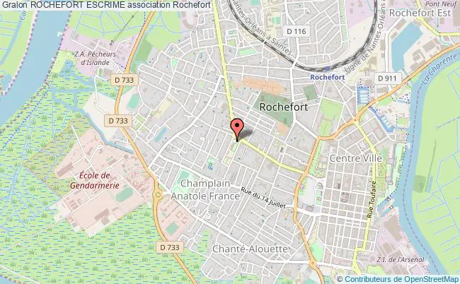 plan association Rochefort Escrime Rochefort