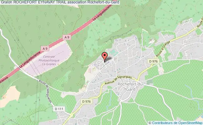 plan association Rochefort Eynavay Trail Rochefort-du-Gard
