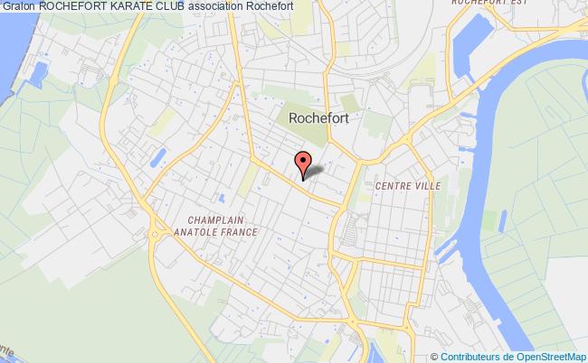 plan association Rochefort Karate Club Rochefort