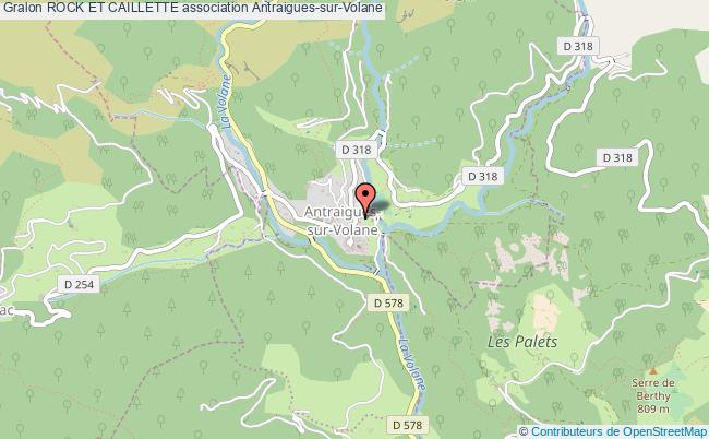 plan association Rock Et Caillette Antraigues-sur-Volane