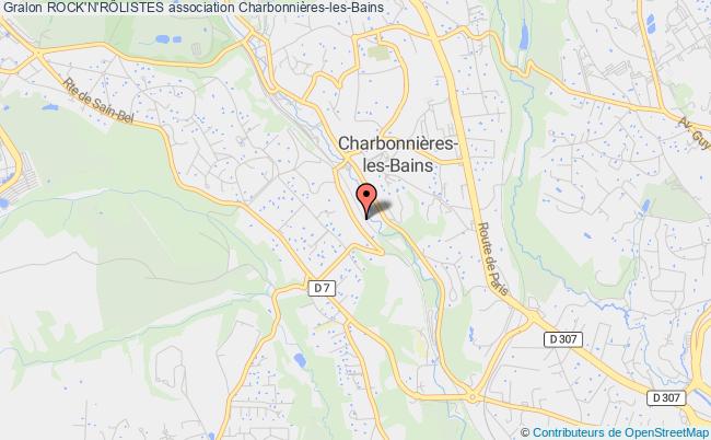 plan association Rock'n'rÔlistes Charbonnières-les-Bains