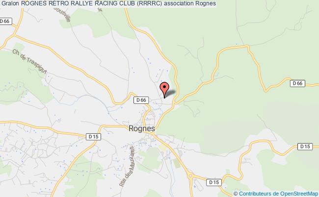 plan association Rognes RÉtro Rallye Racing Club (rrrrc) Rognes