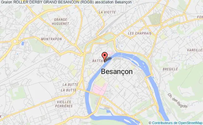 plan association Roller Derby Grand Besancon (rdgb) Besançon
