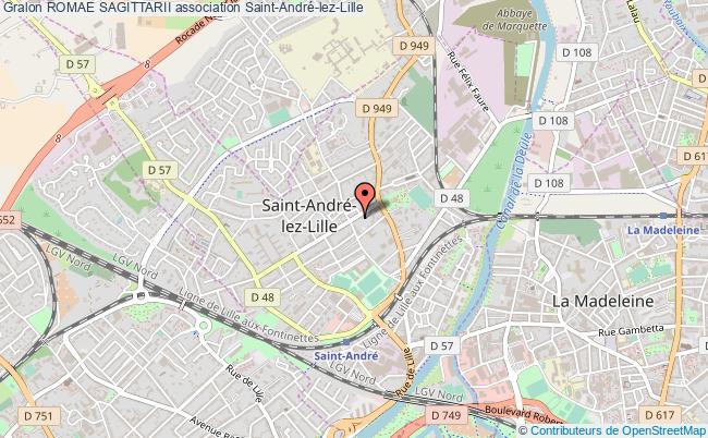 plan association Romae Sagittarii Saint-André-lez-Lille