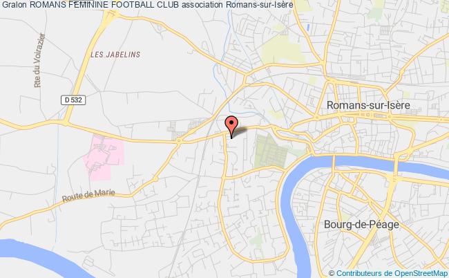 plan association Romans Feminine Football Club Romans-sur-Isère