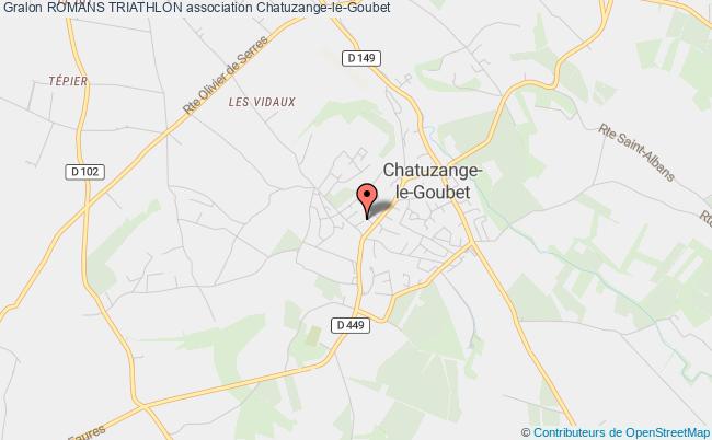 plan association Romans Triathlon Chatuzange-le-Goubet
