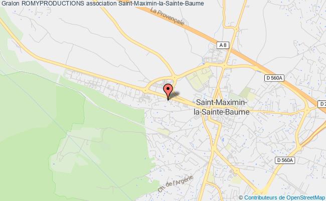 plan association Romyproductions Saint-Maximin-la-Sainte-Baume