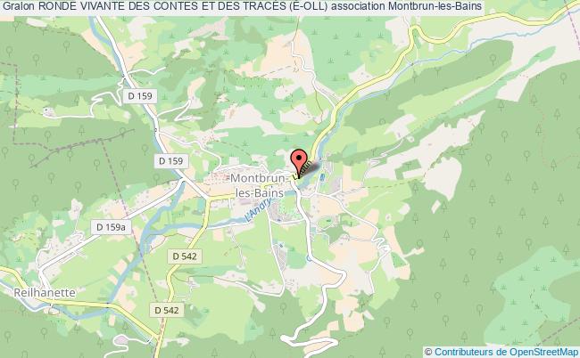 plan association Ronde Vivante Des Contes Et Des TracÉs (É-oll) Montbrun-les-Bains