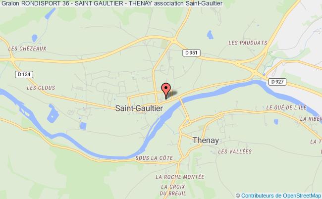 plan association Rondisport 36 - Saint Gaultier - Thenay Saint-Gaultier