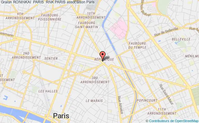 plan association Roninkai  Paris  Rnk Paris Paris