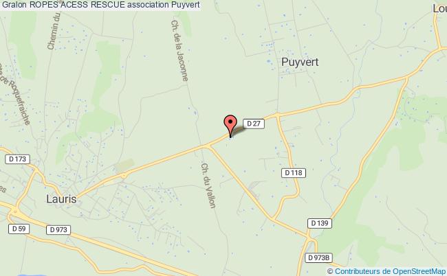 plan association Ropes Acess Rescue Puyvert