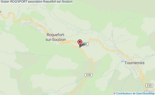 plan association Roq'sport Roquefort-sur-Soulzon