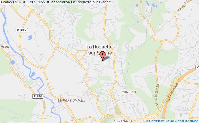 plan association Roquet'art Danse La Roquette-sur-Siagne