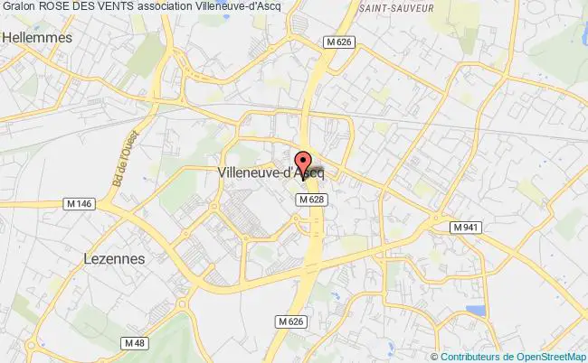 plan association Rose Des Vents Villeneuve-d'Ascq