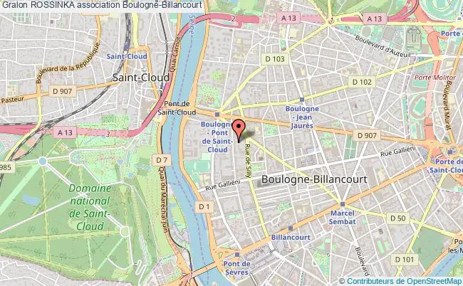 plan association Rossinka Boulogne-Billancourt