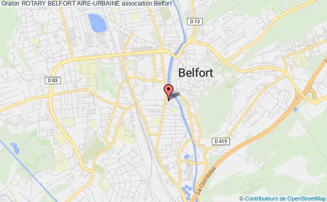 plan association Rotary Belfort Aire-urbaine Belfort