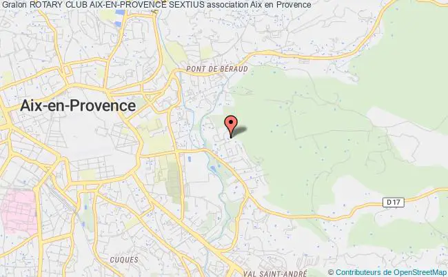 plan association Rotary Club Aix-en-provence Sextius Aix-en-Provence