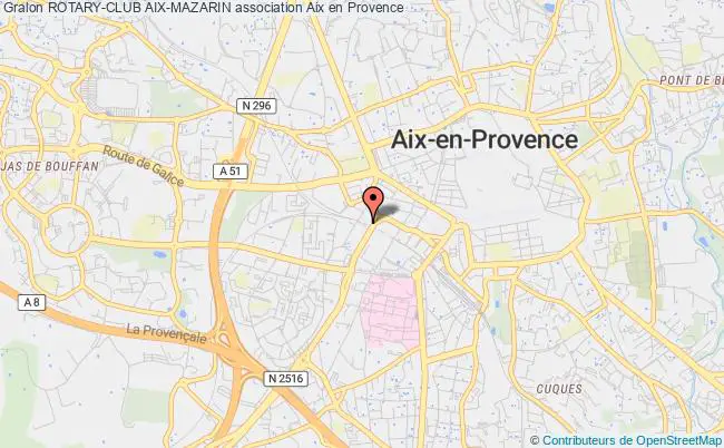 plan association Rotary-club Aix-mazarin Aix-en-Provence