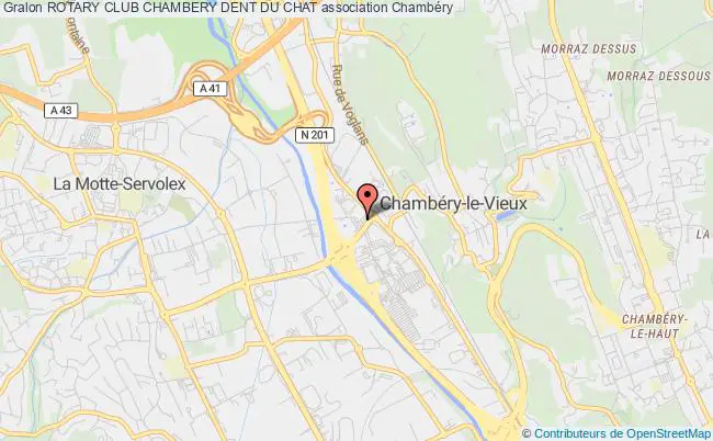 plan association Rotary Club Chambery Dent Du Chat Chambéry